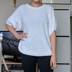 White Chunky Knit Sweater